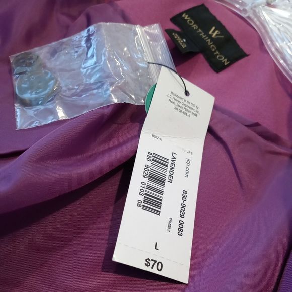 Worthingtons Women's lavender purple Polyester 2 piece Blazer & Pant suit -Large - Picture 6 of 9